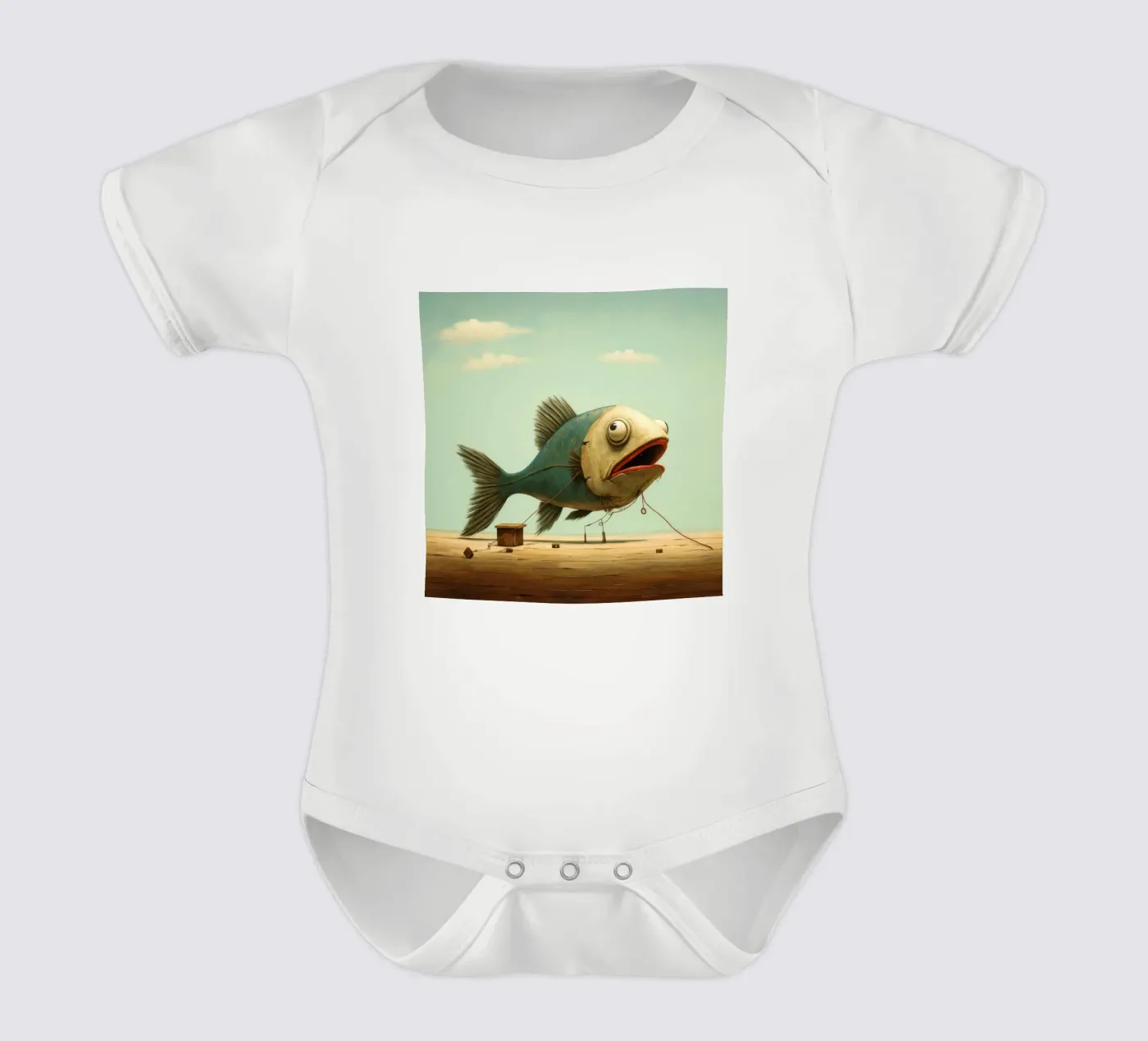 Minimum Haddock body bébé de Minimal Animal Art