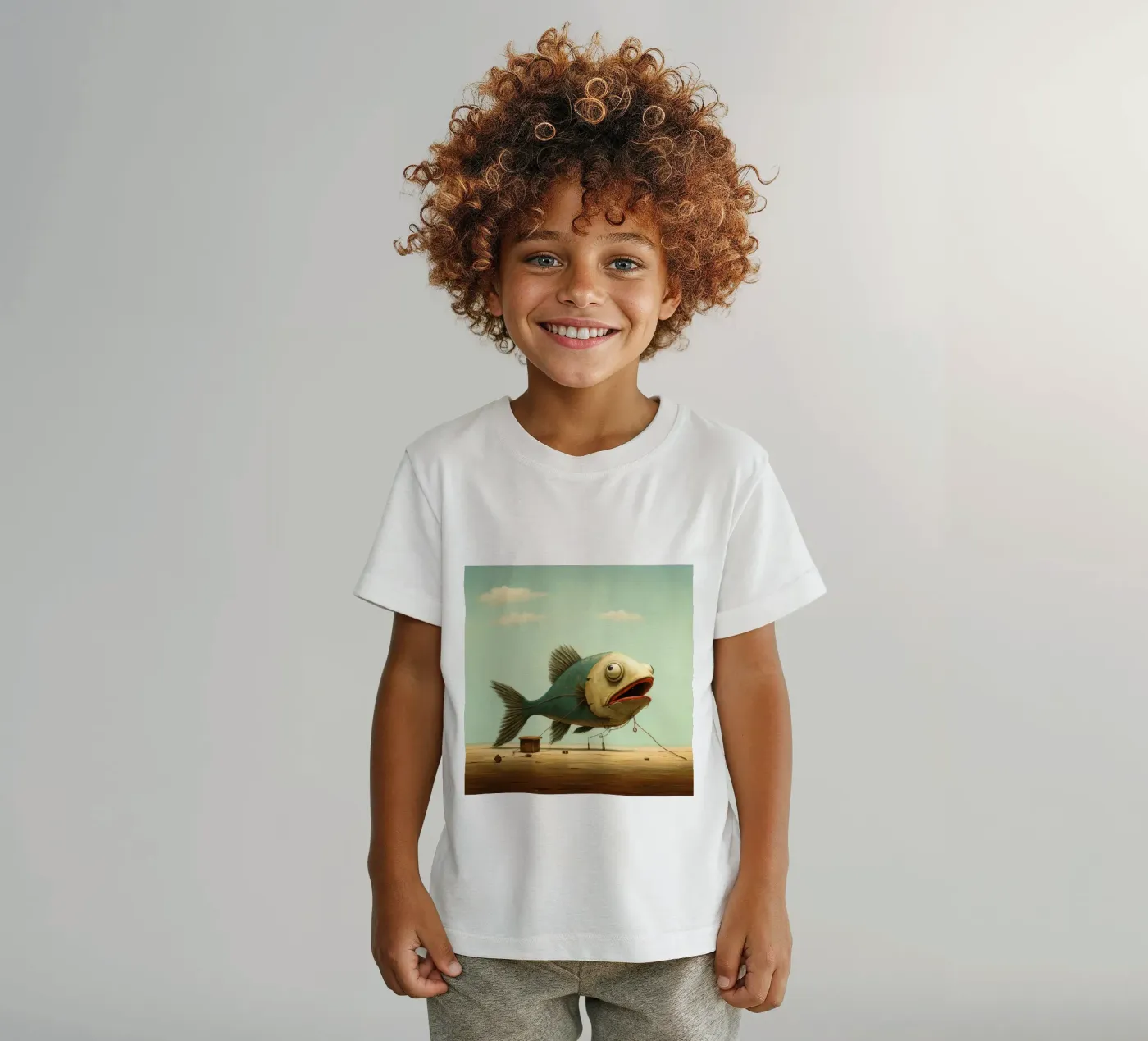 Minimum Haddock t-shirt bambini da Minimal Animal Art