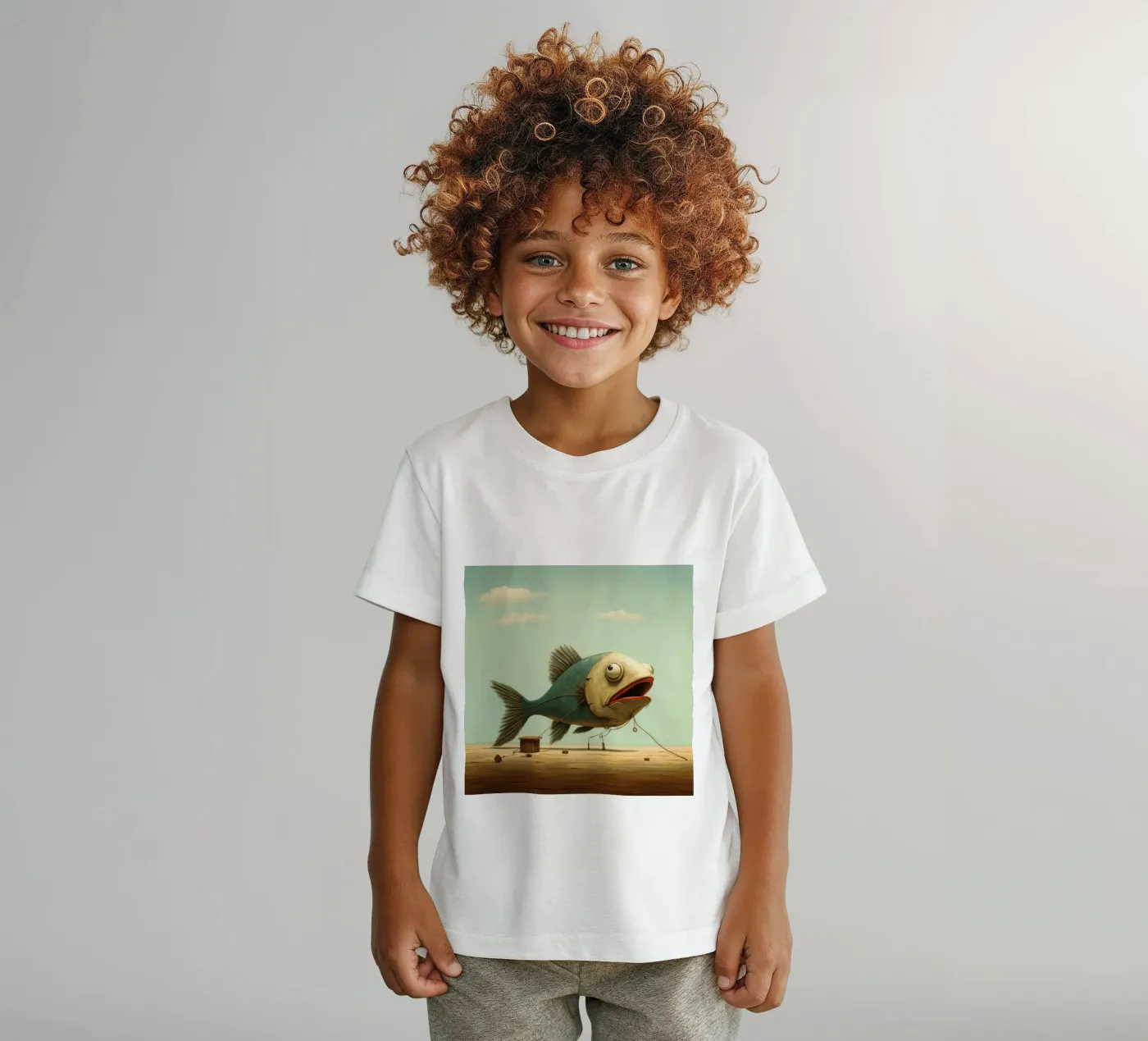 Minimum Haddock t-shirt bambini da Minimal Animal Art