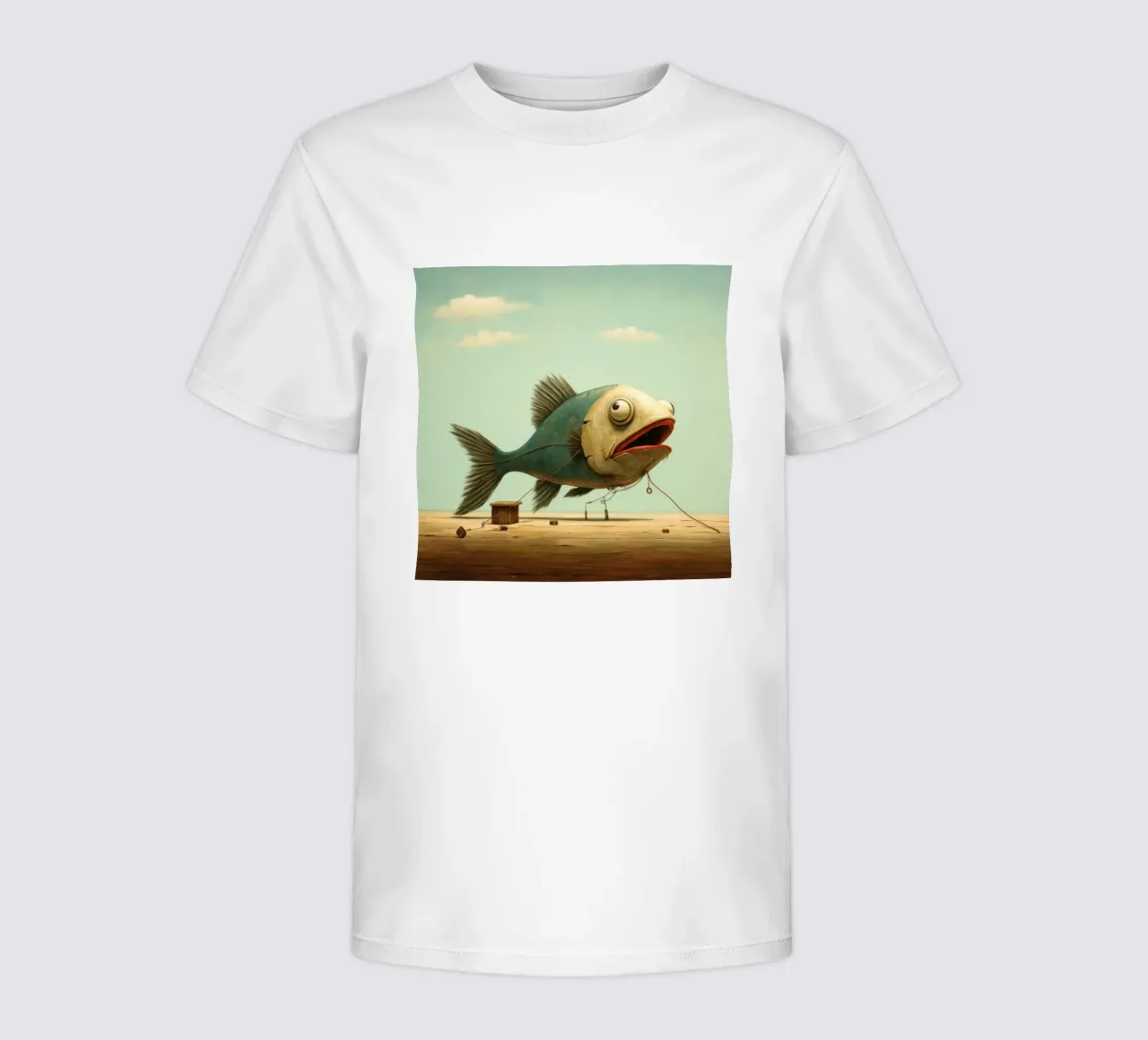 Minimum Haddock kids t-shirt by Minimal Animal Art