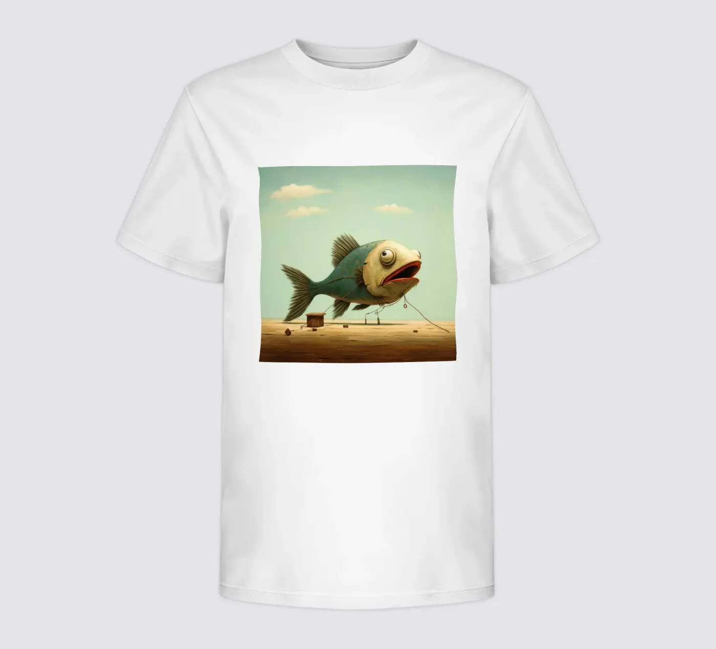 Minimum Haddock t-shirt bambini da Minimal Animal Art