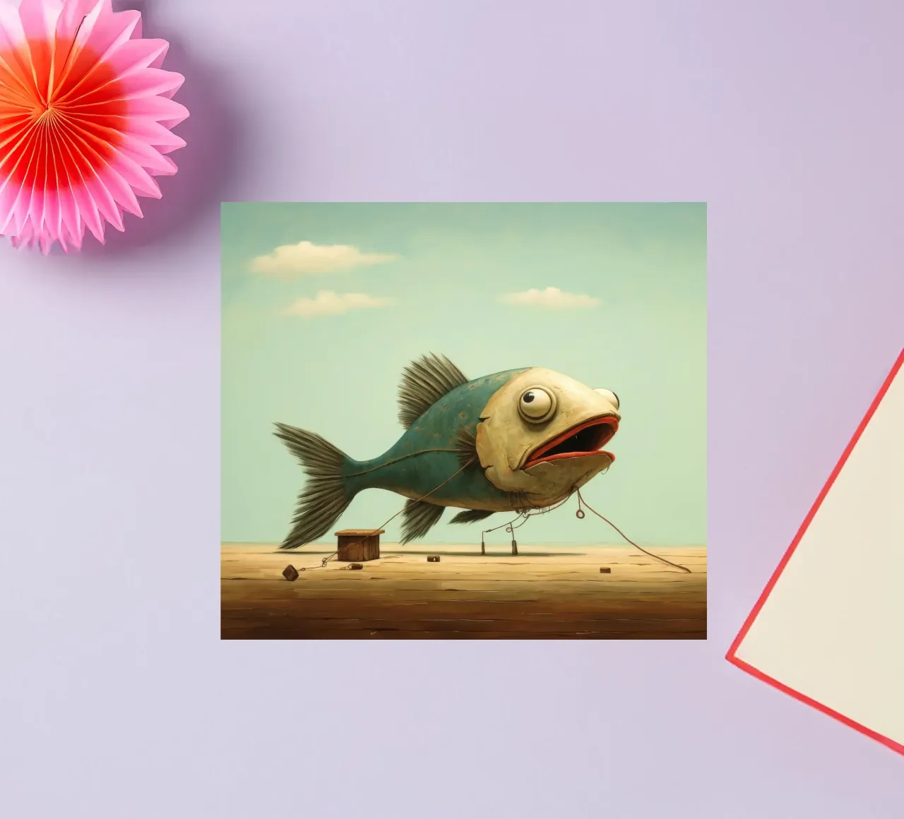 Minimum Haddock sticker by Minimal Animal Art