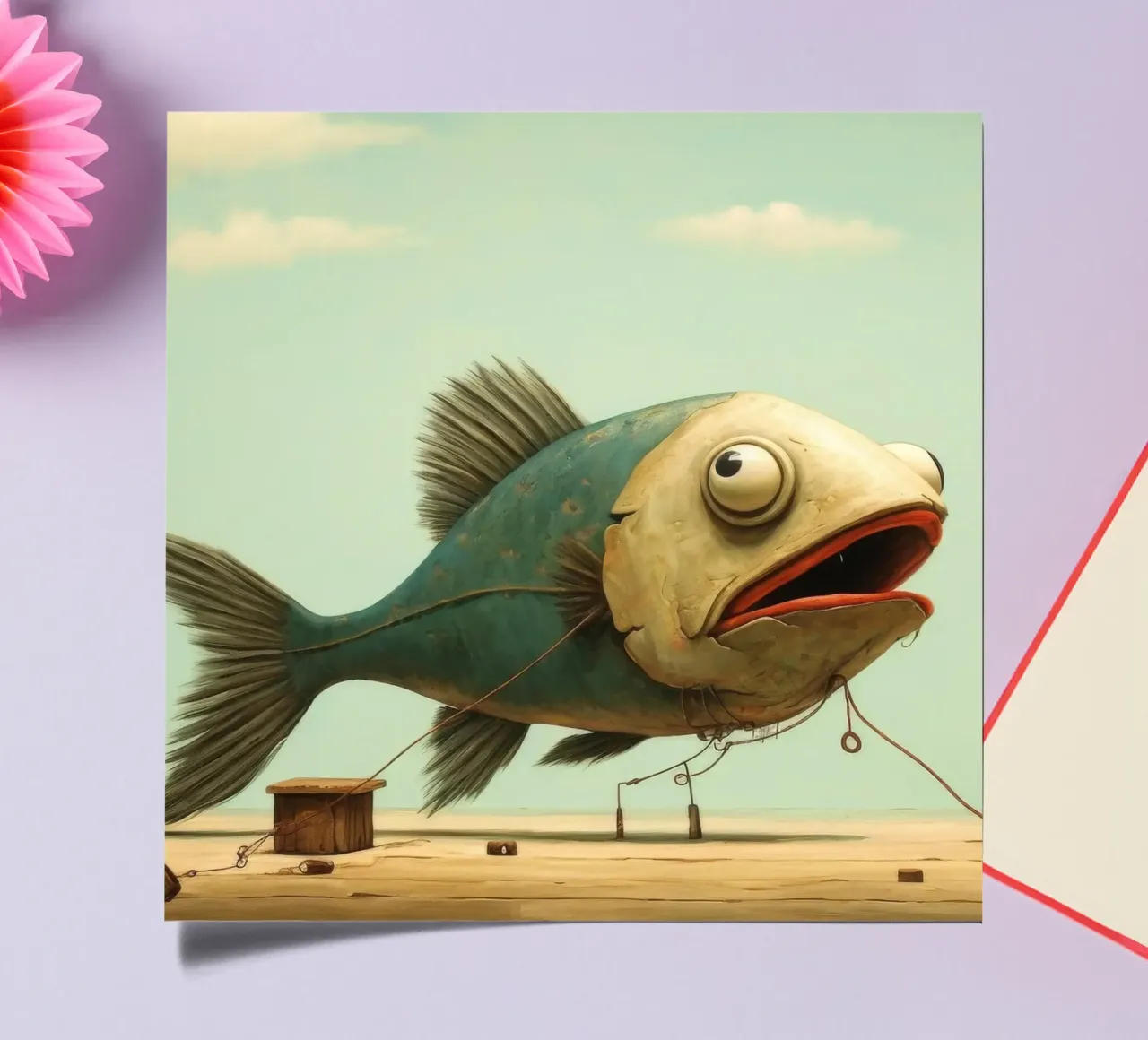 Minimum Haddock sticker sheet by Minimal Animal Art