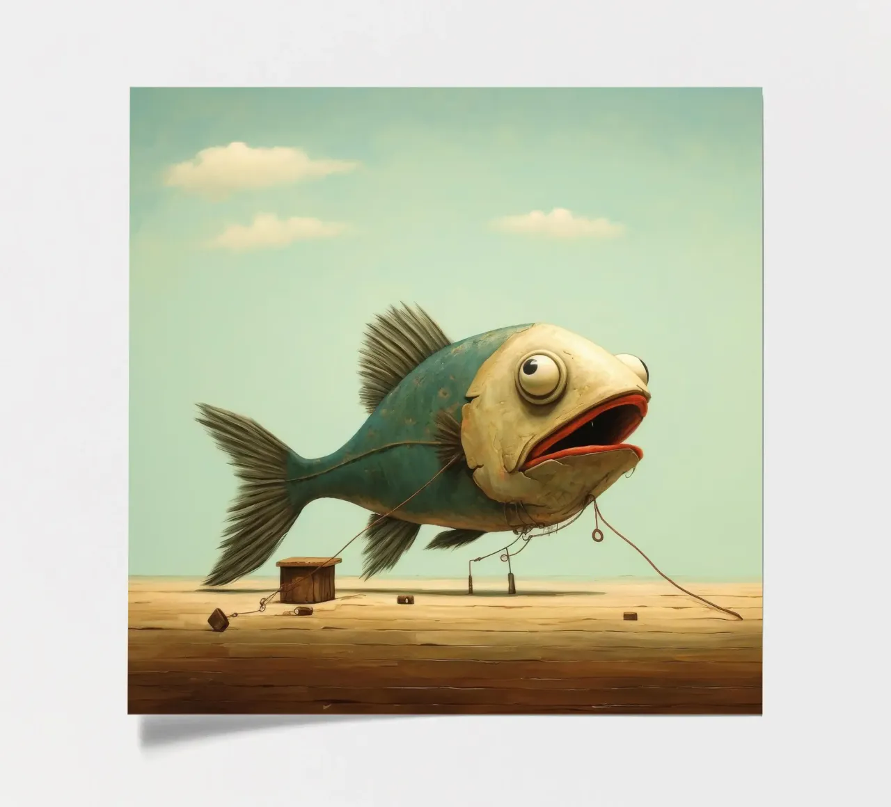 Minimum Haddock sticker sheet by Minimal Animal Art