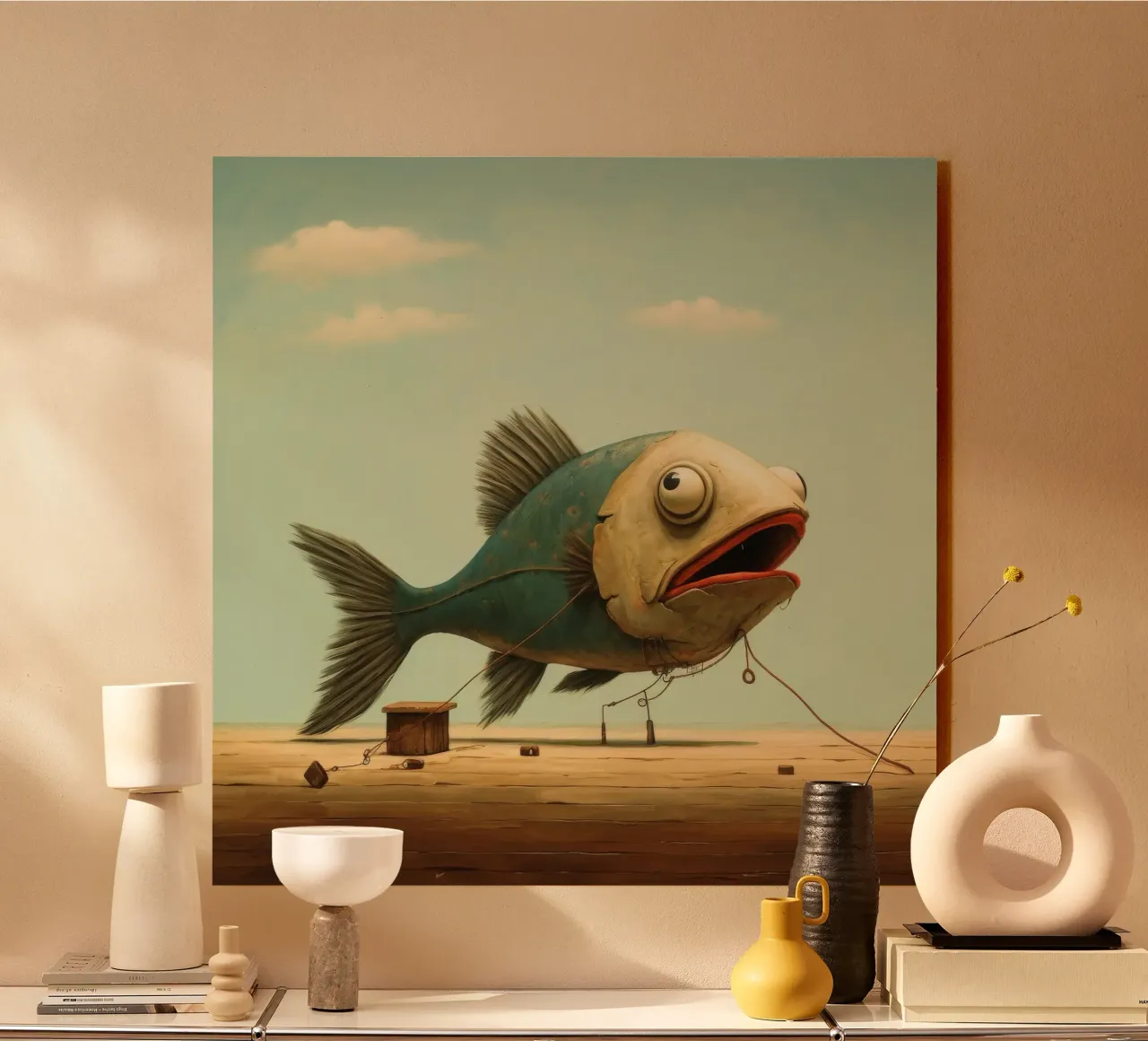 Minimo Haddock pannello forex da Minimal Animal Art