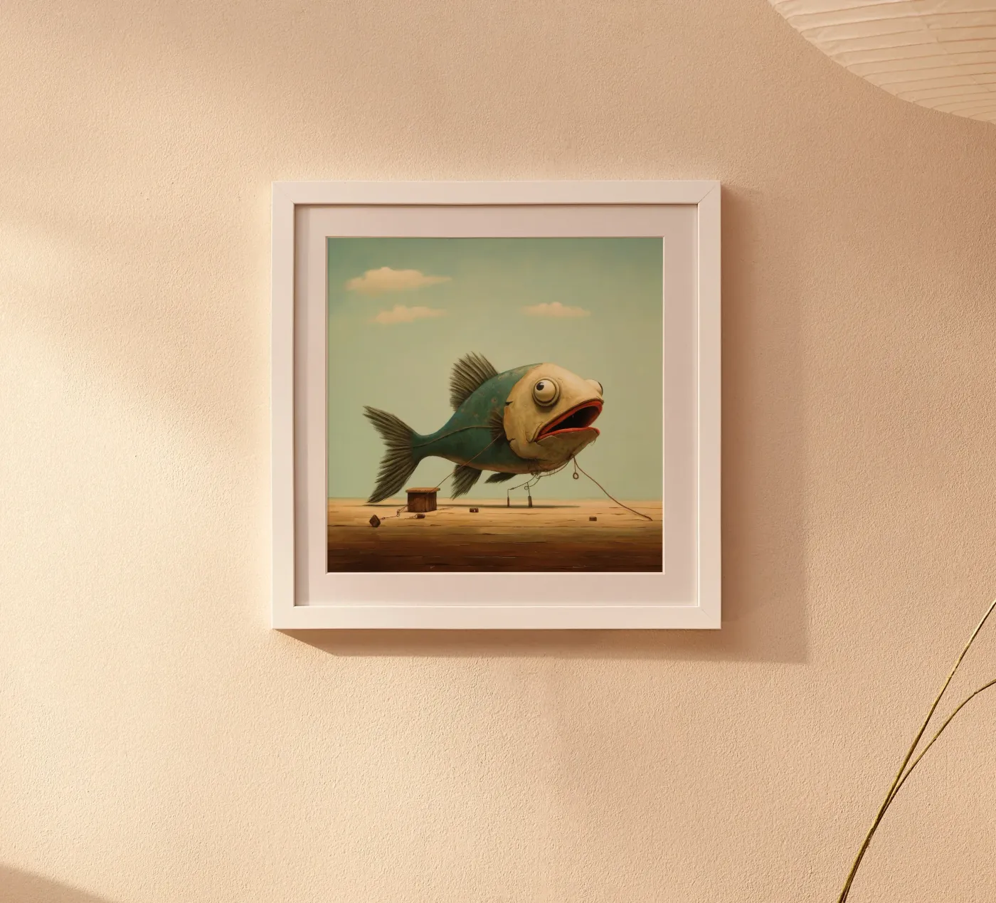 Minimum Haddock poster da Minimal Animal Art