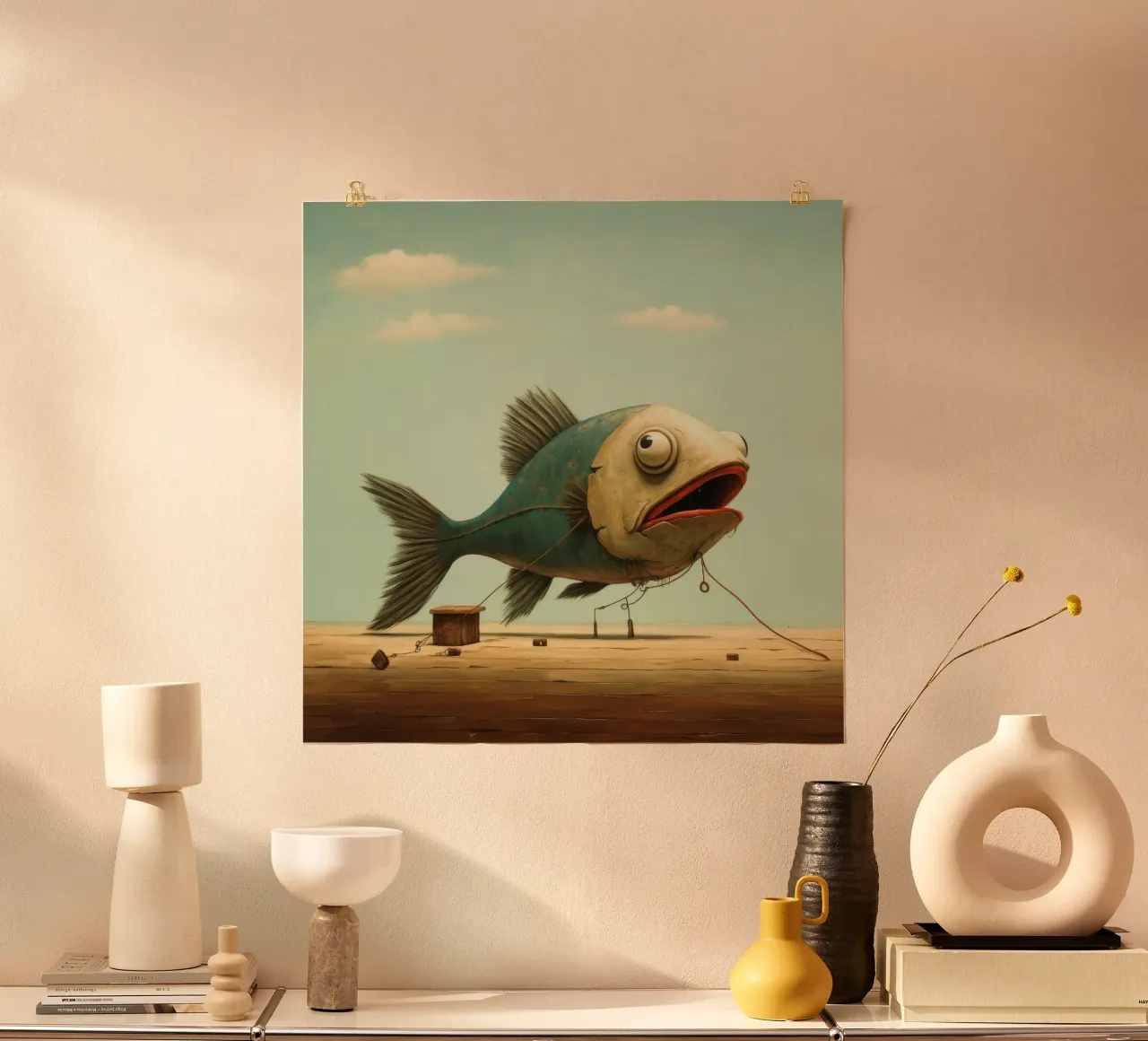 Minimo Haddock poster da Minimal Animal Art