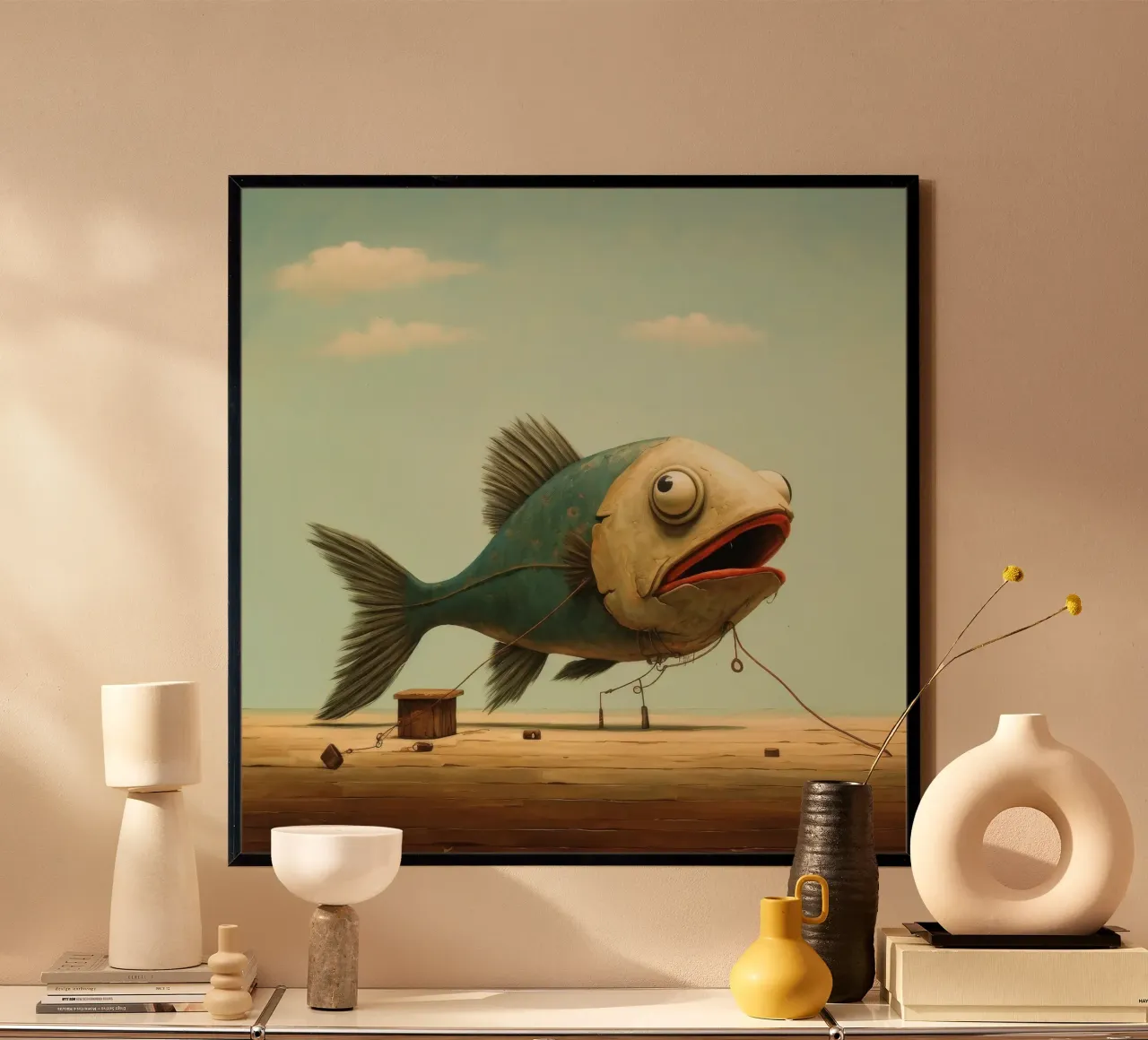 Minimo Haddock poster da Minimal Animal Art