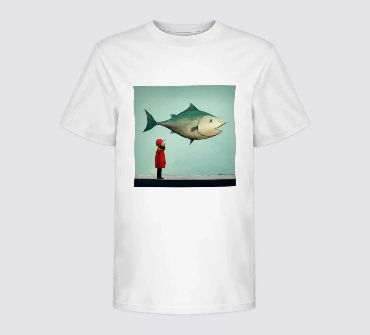 Minimaal Haddock kinder t-shirt van Minimal Animal Art