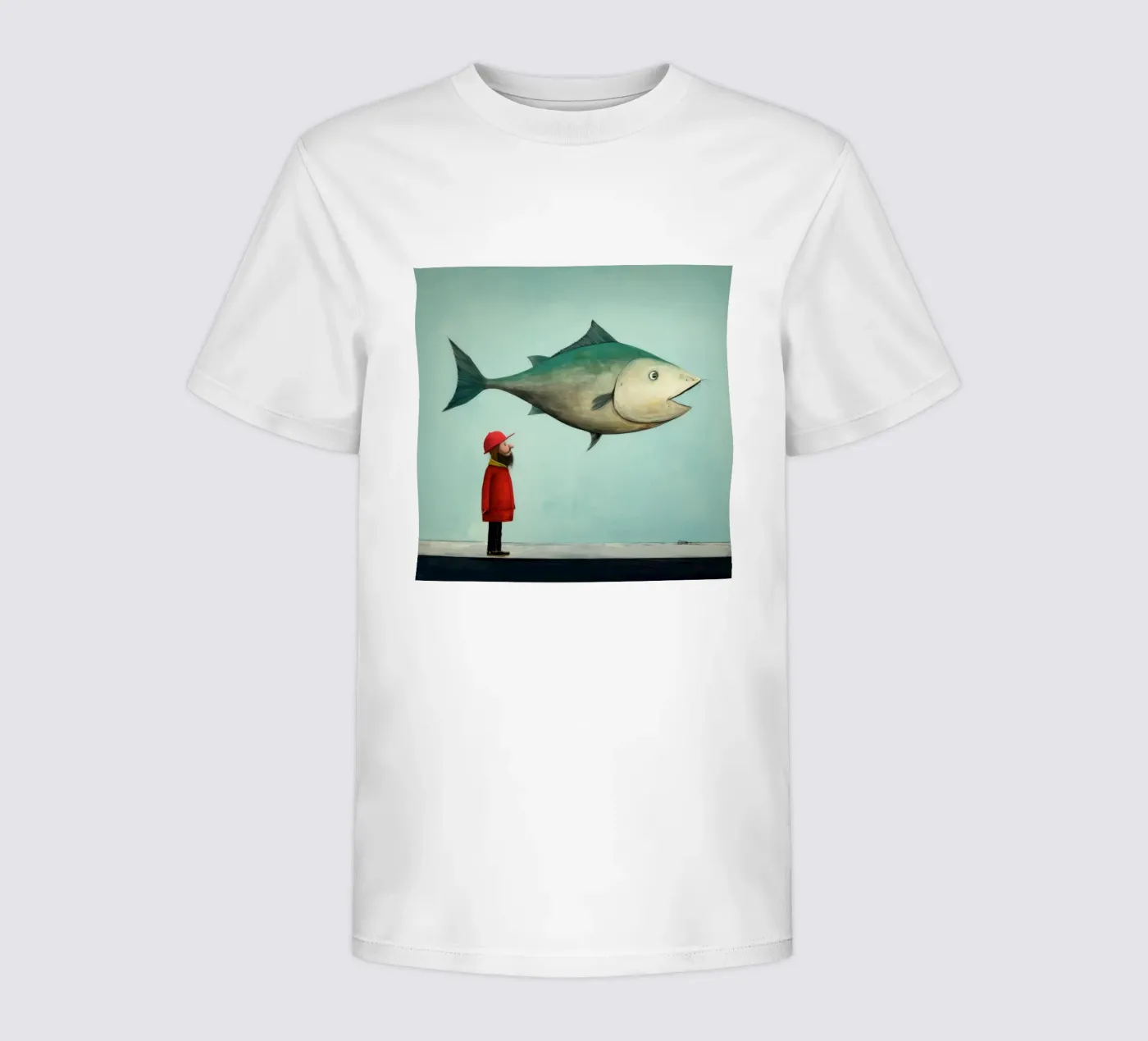 Minimo Haddock t-shirt bambini da Minimal Animal Art