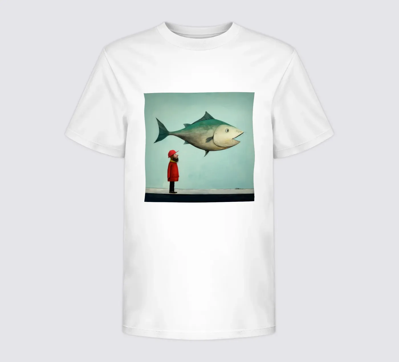 Minimo Haddock t-shirt bambini da Minimal Animal Art