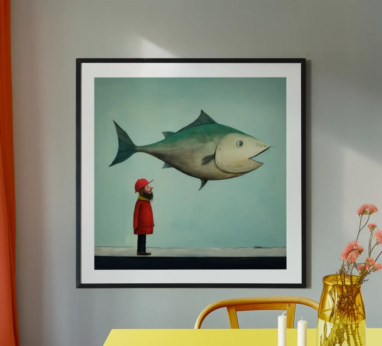Minimal Haddock 3 hahnemühle by Minimal Animal Art