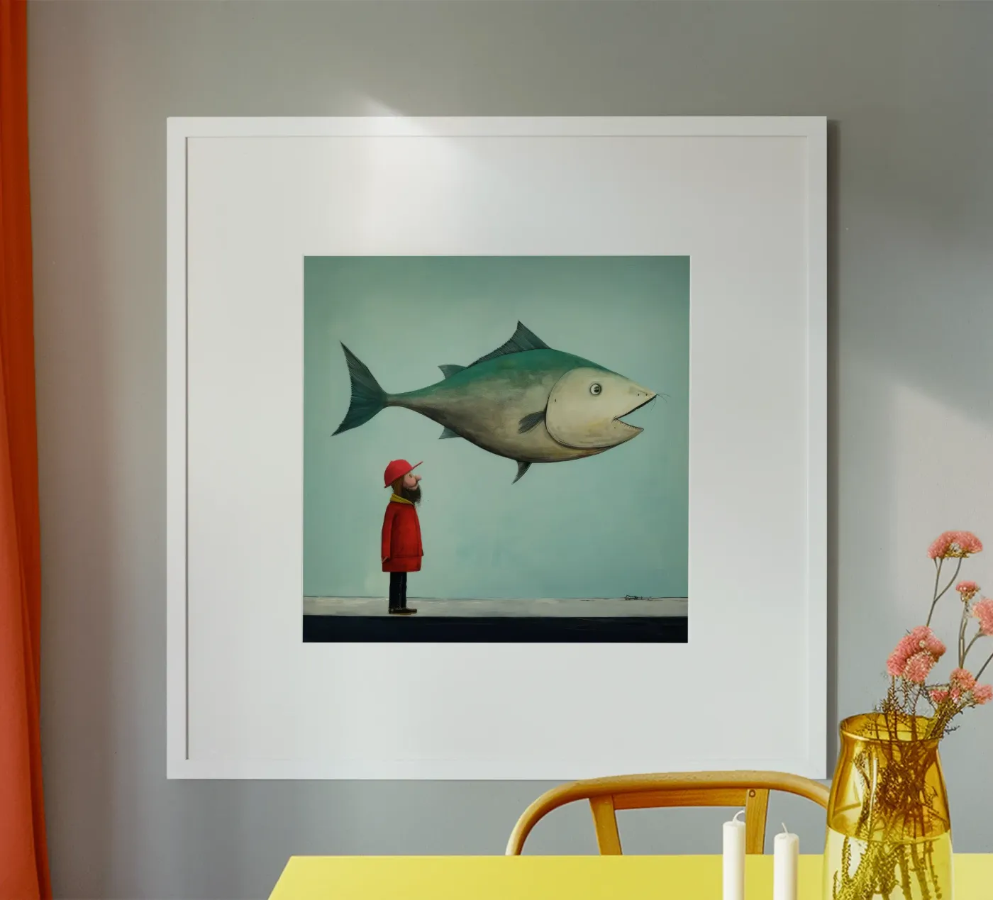 Minimum Haddock poster da Minimal Animal Art