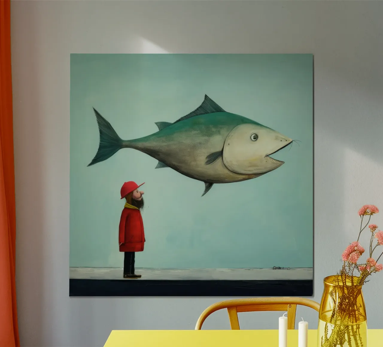 Minimal Haddock 3 hahnemühle by Minimal Animal Art