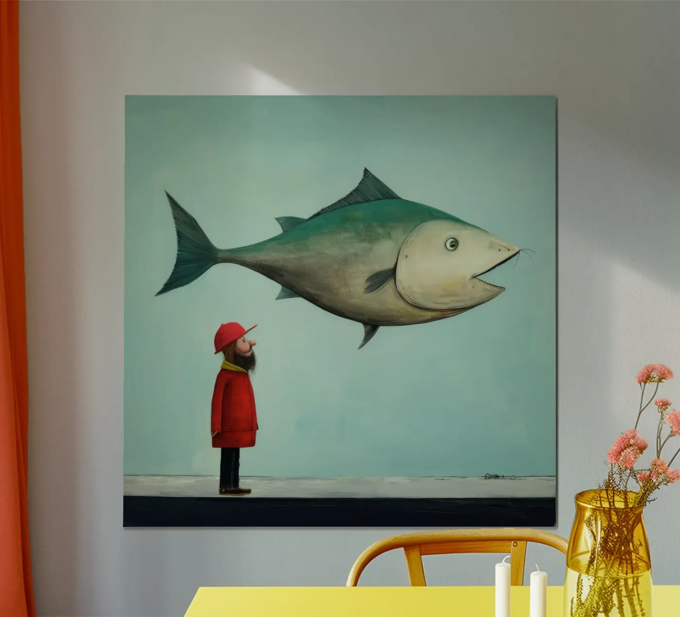 Minimum Haddock poster da Minimal Animal Art