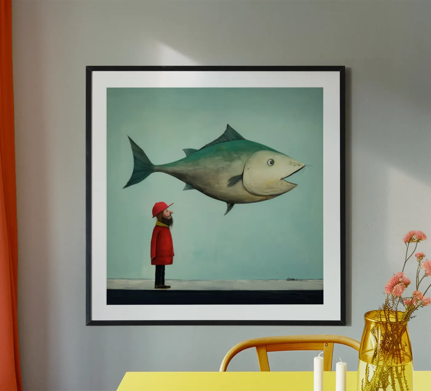 Minimum Haddock poster da Minimal Animal Art