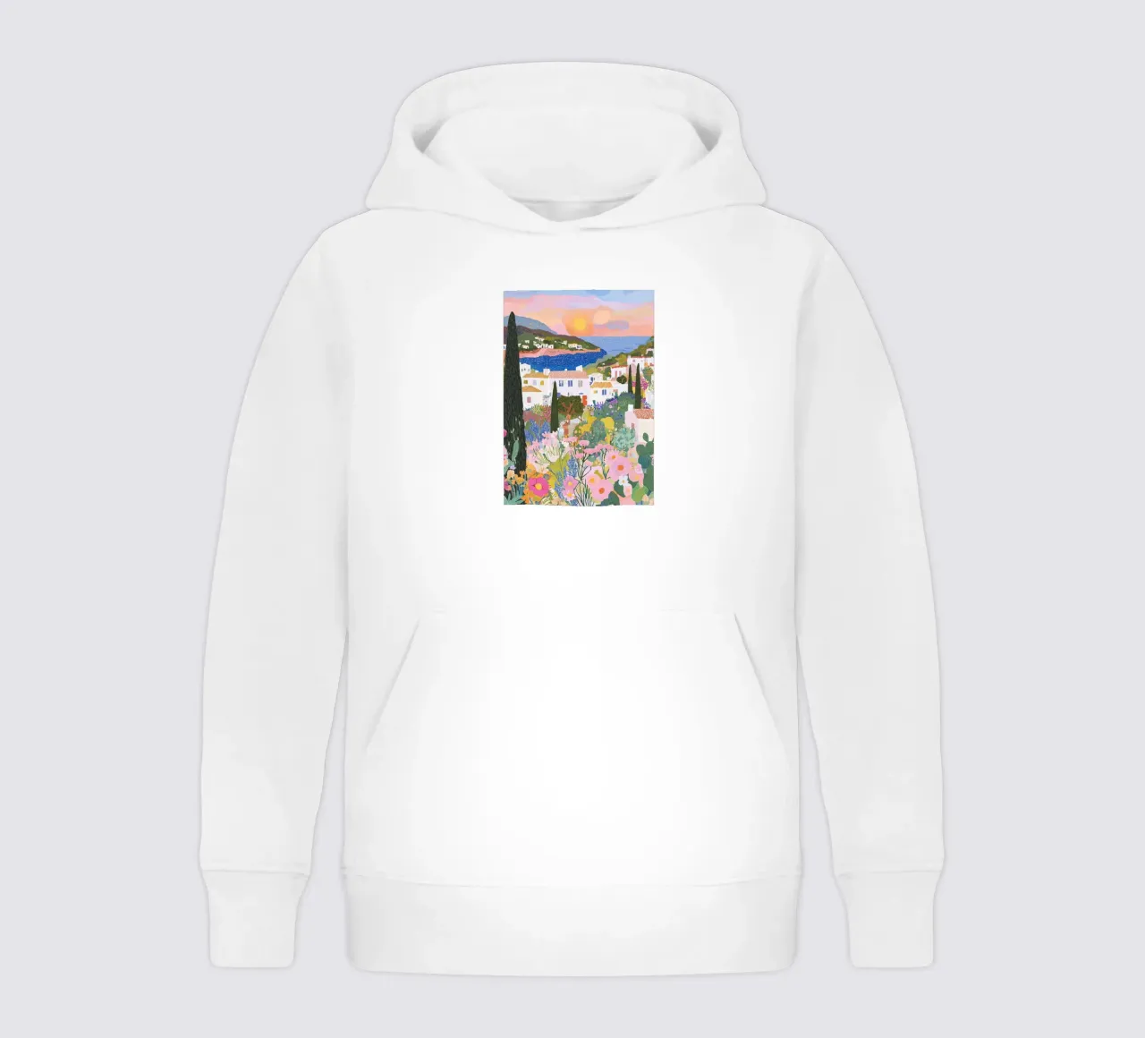 Abstract Colourful Wall Art, Coastal Print, Modern Art Decor kids hoodie by Boheme