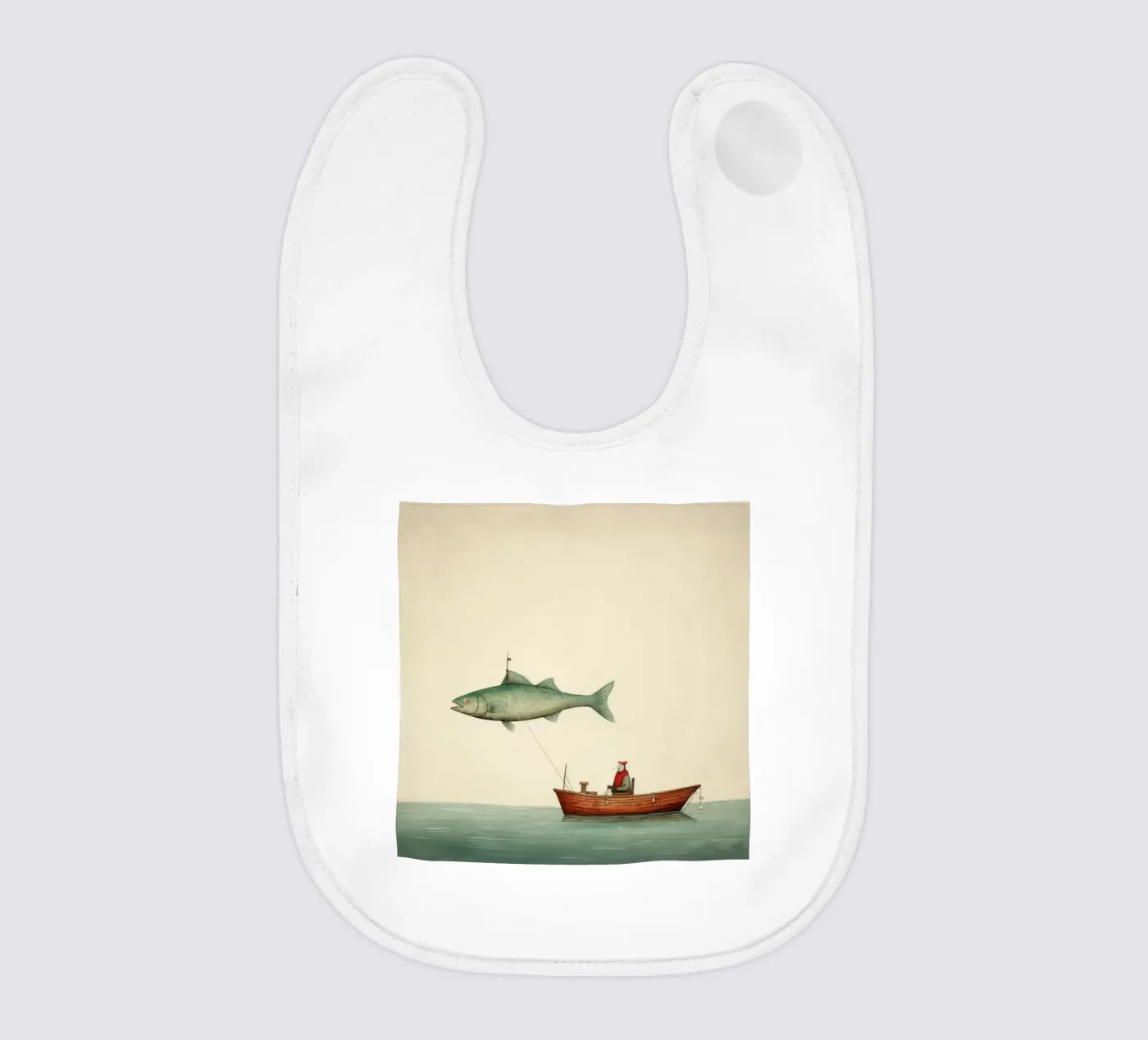 Minimal Haddock Babylätzchen von Minimal Animal Art