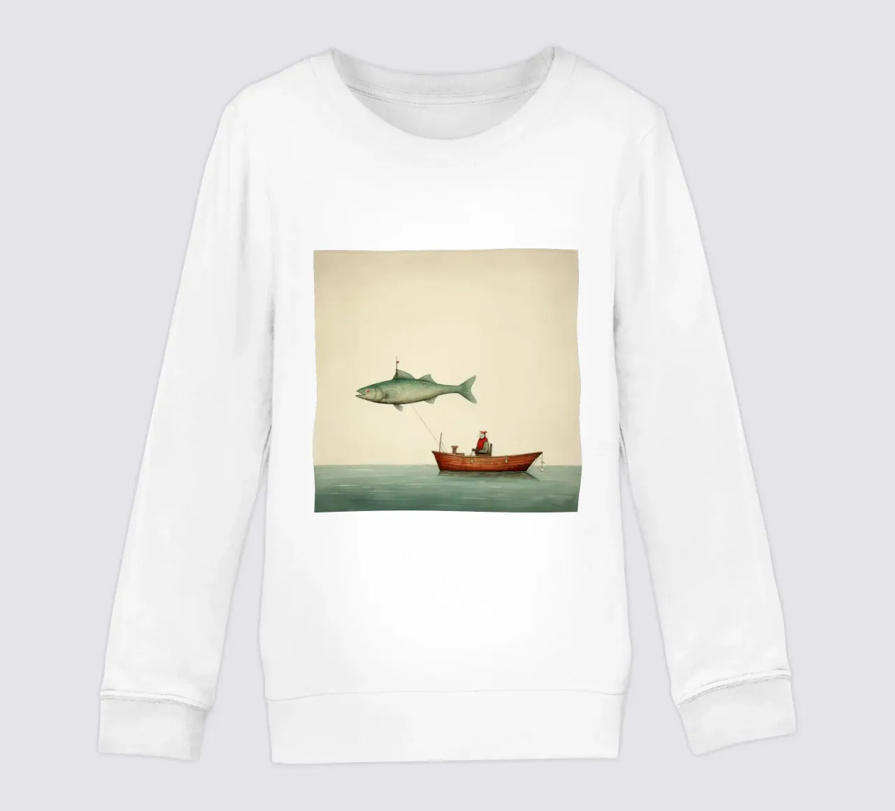 Eglefino minimo 4 felpa bambino da Minimal Animal Art