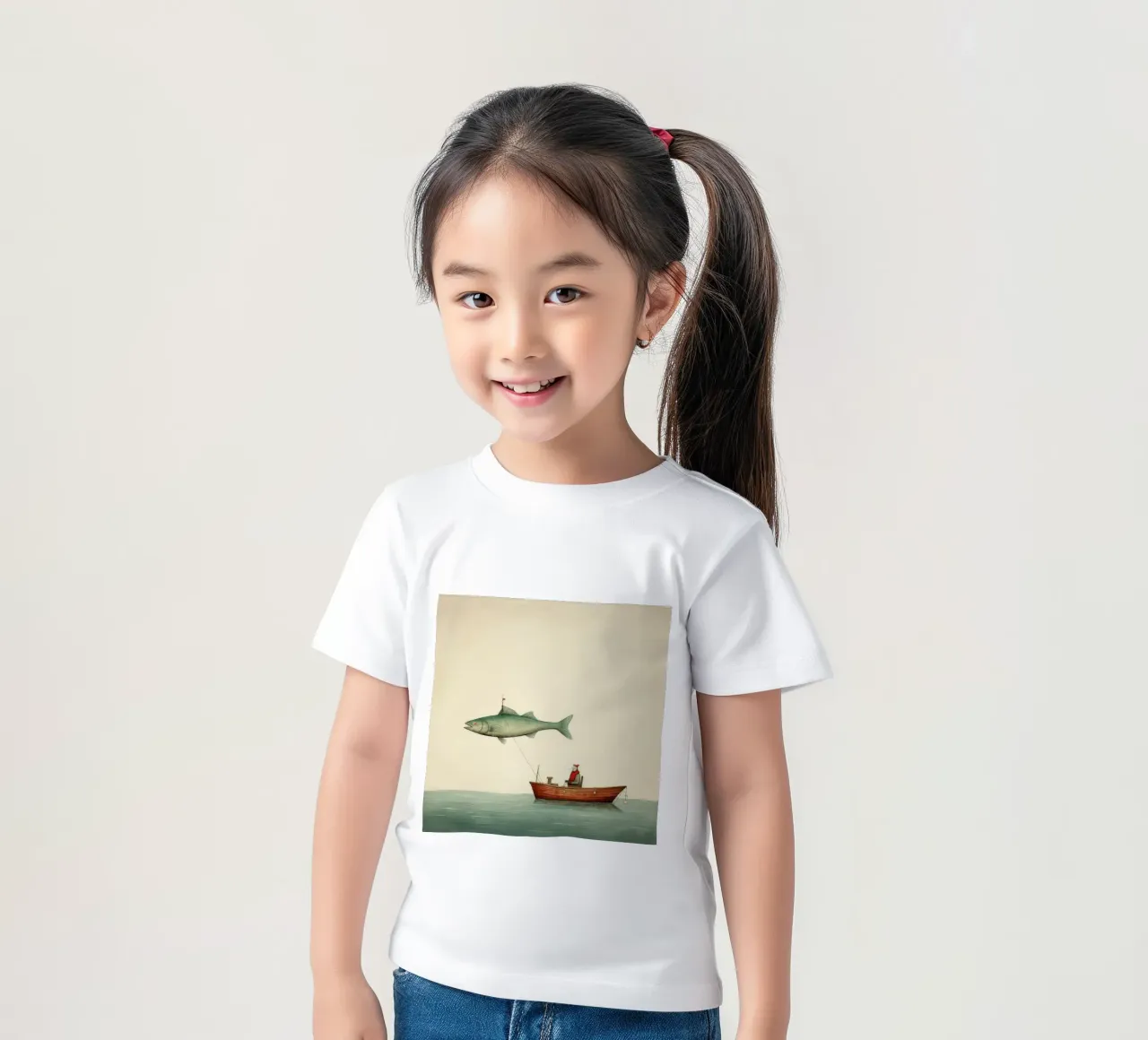 Minimum Haddock t-shirt bambini da Minimal Animal Art