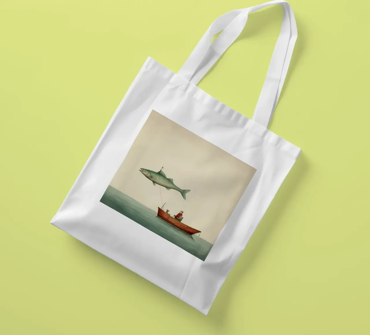 Eglefino minimo 4 borsa in juta da Minimal Animal Art