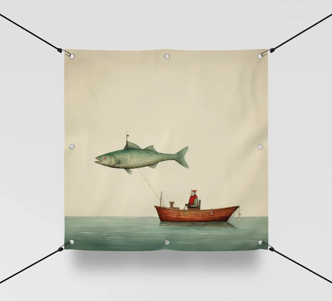 Minimum Haddock PVC Plane von Minimal Animal Art