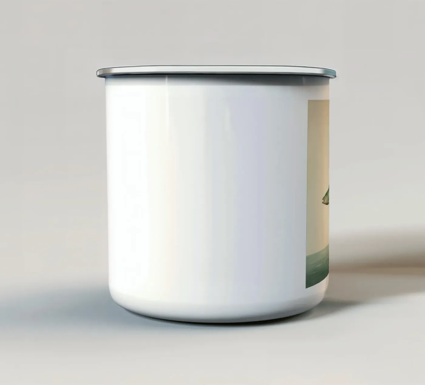 Minimum Haddock enamel mug by Minimal Animal Art