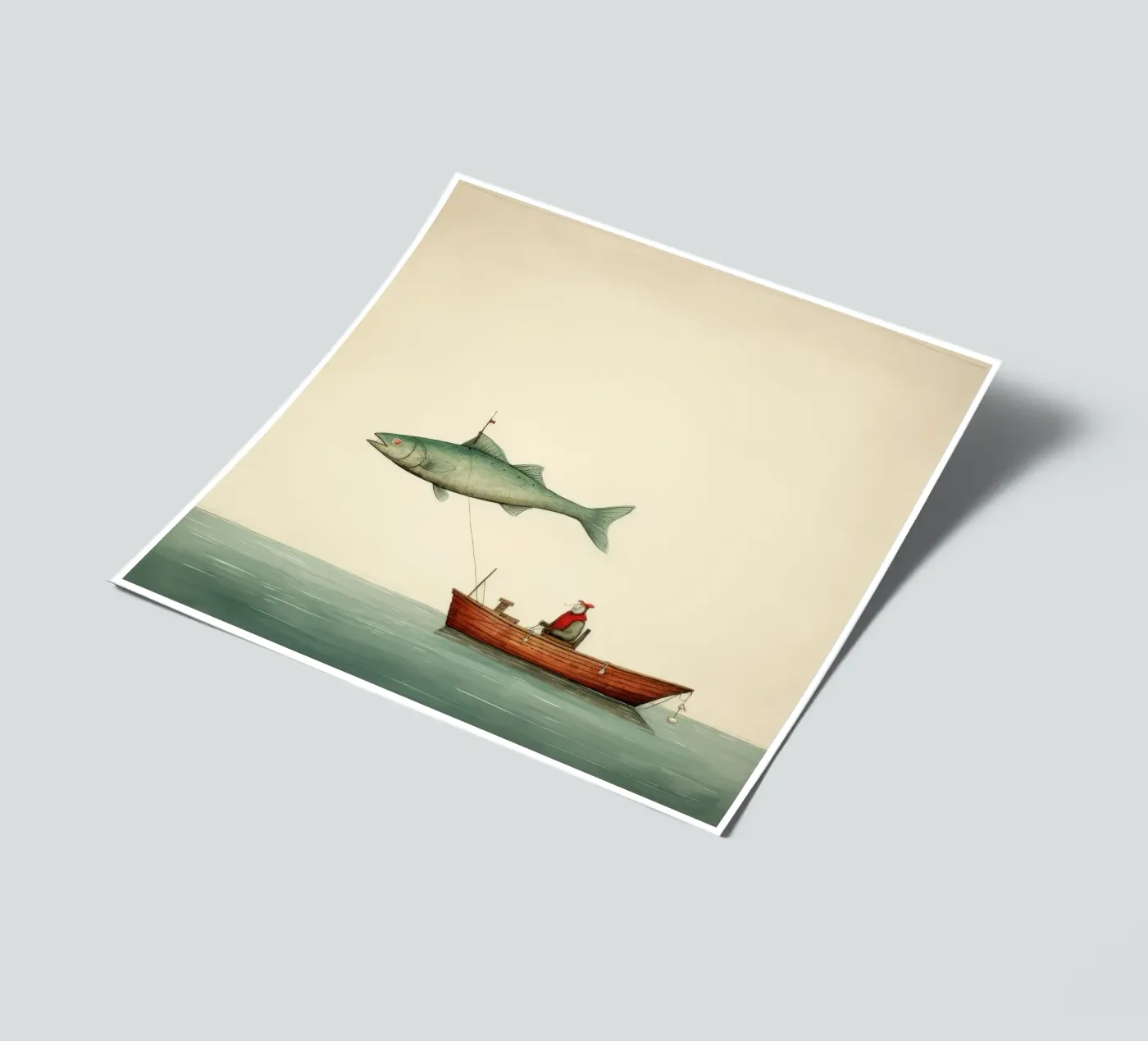 Minimaal Haddock stickervel van Minimal Animal Art