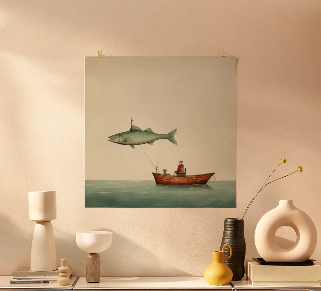 Minimo Haddock poster da Minimal Animal Art