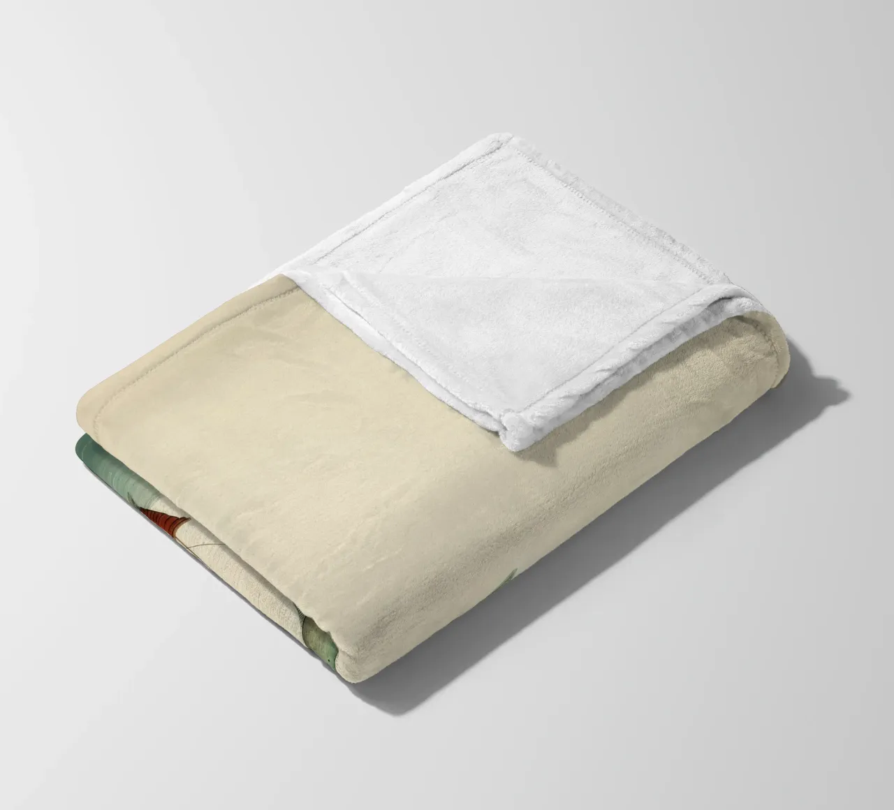 Minimal Schellfisch 4 Fleecedecke von Minimal Animal Art