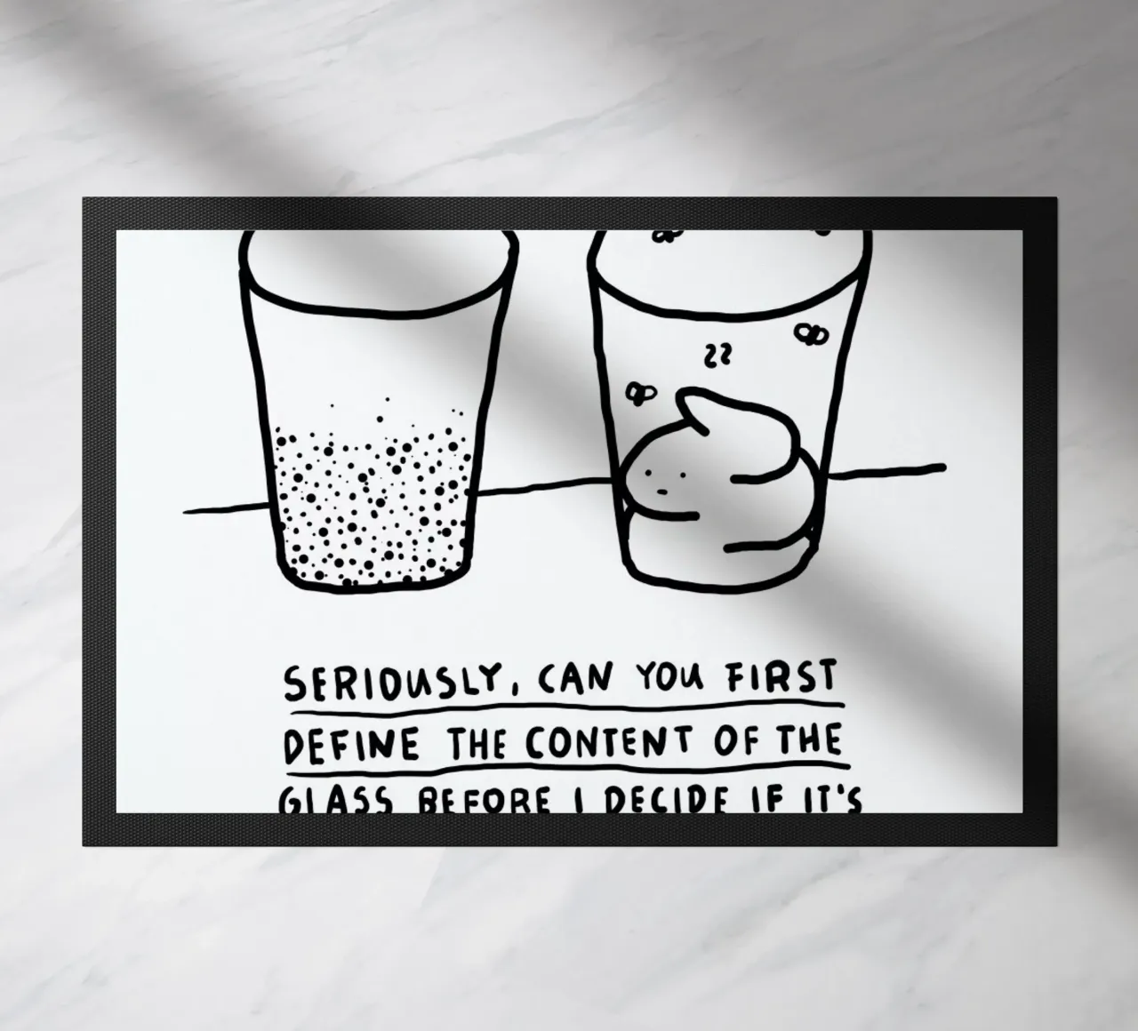 Optimism doormat by Herzette