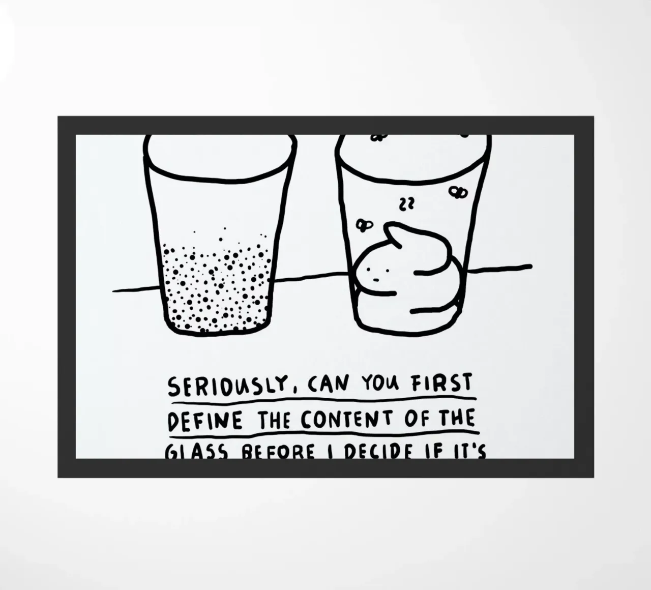 Optimism doormat by Herzette