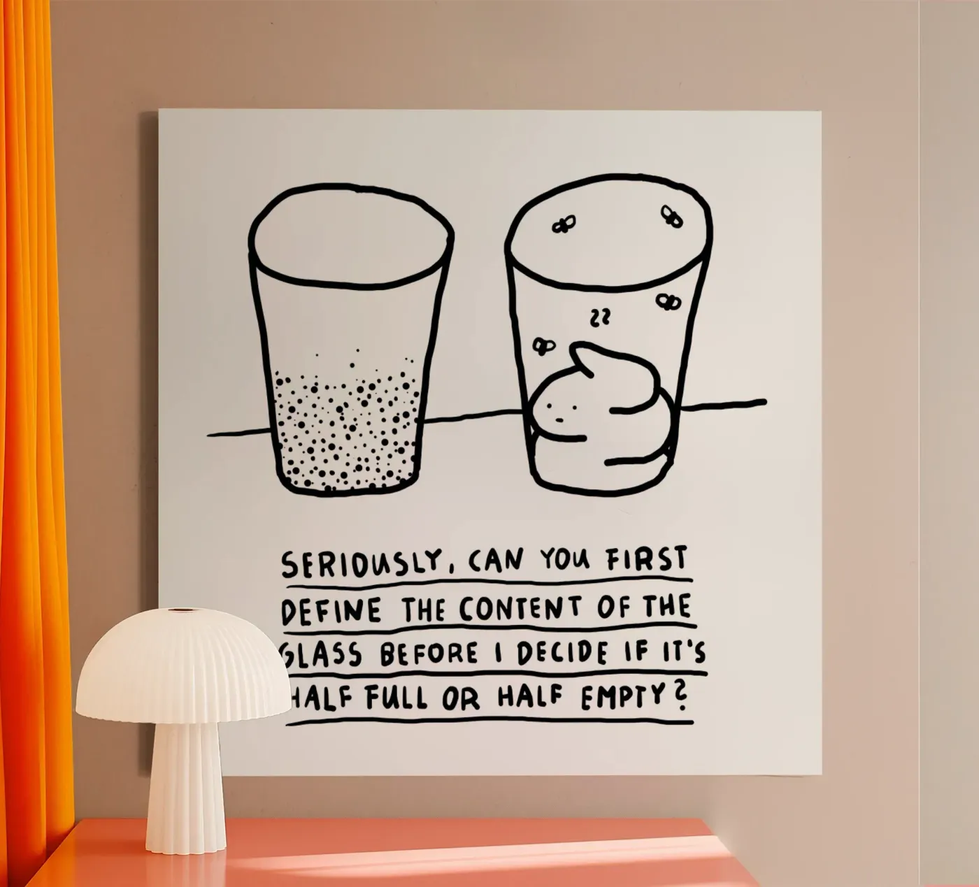 Optimism canvas van Herzette