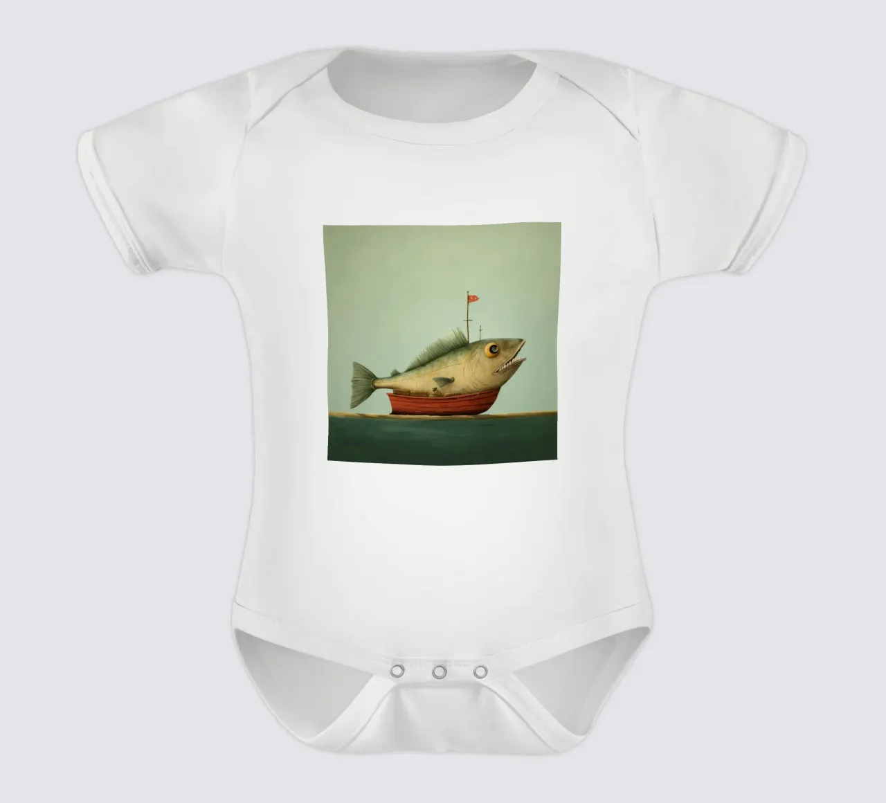 Minimum Haddock body bébé de Minimal Animal Art