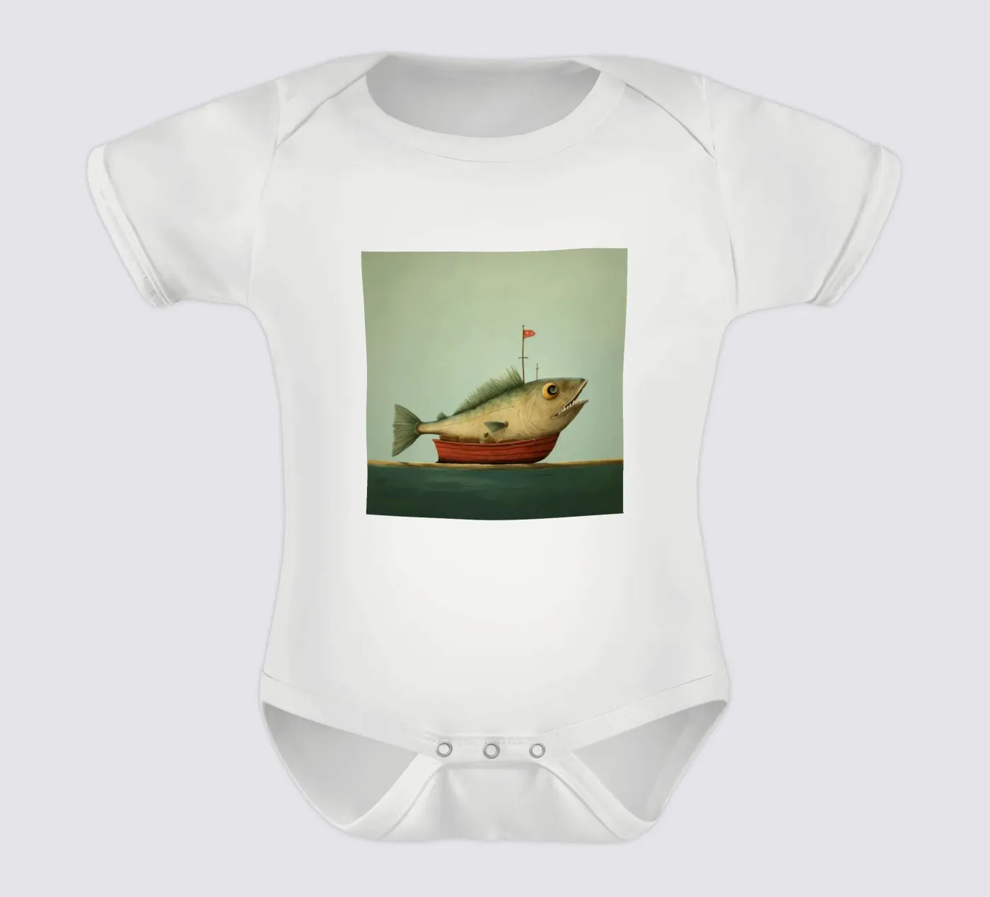 Minimum Haddock body bébé de Minimal Animal Art