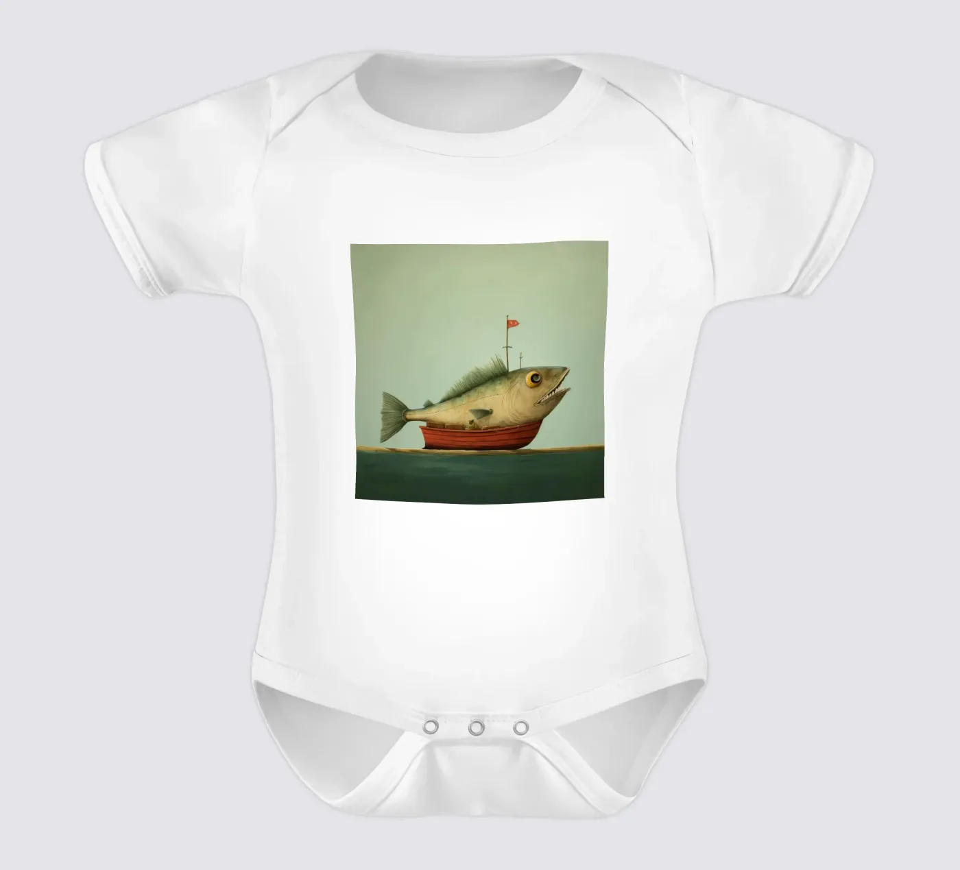 Minimum Haddock body bébé de Minimal Animal Art