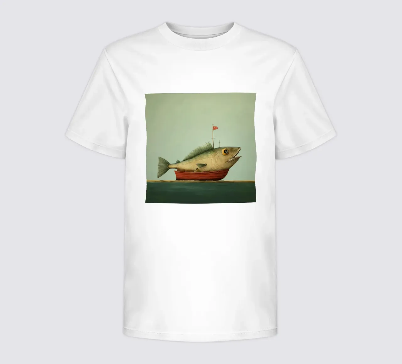 Minimum Haddock kinder t-shirt van Minimal Animal Art