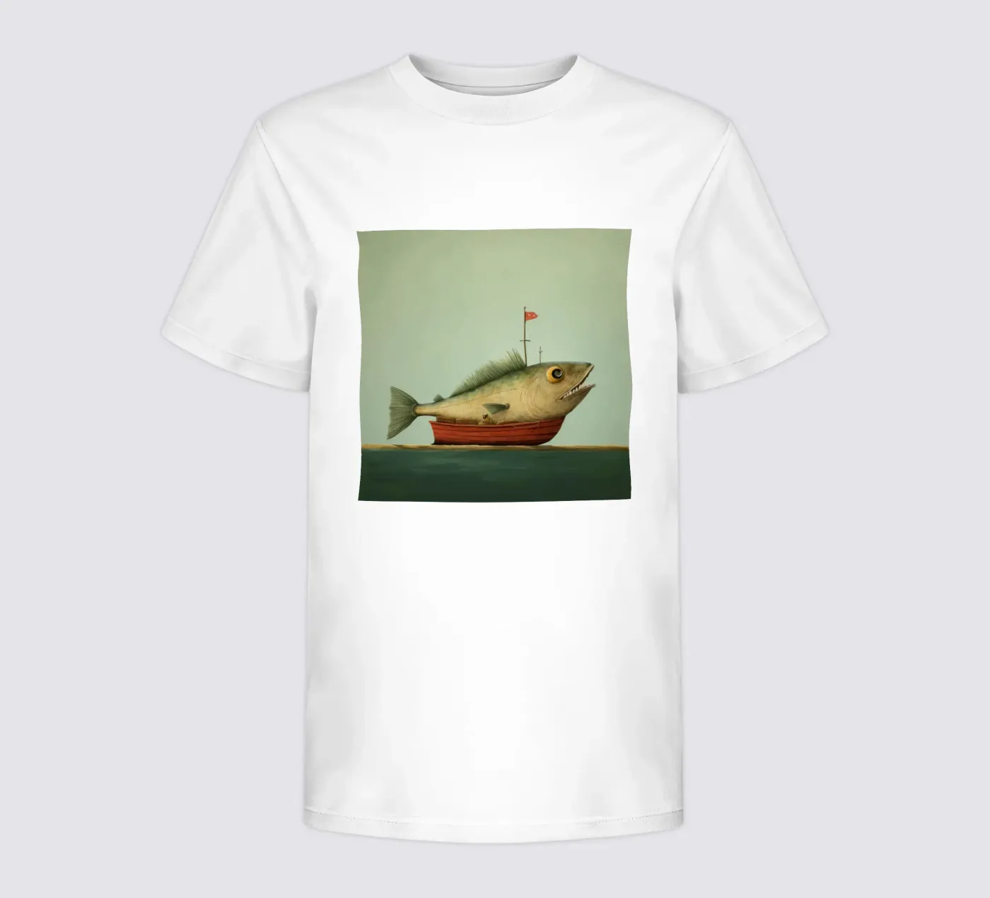 Minimum Haddock kids t-shirt by Minimal Animal Art