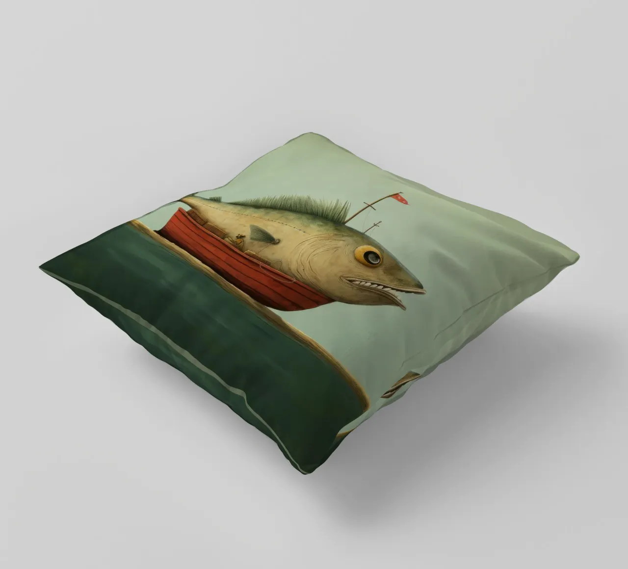 Eglefino minimo 1 cuscino da Minimal Animal Art
