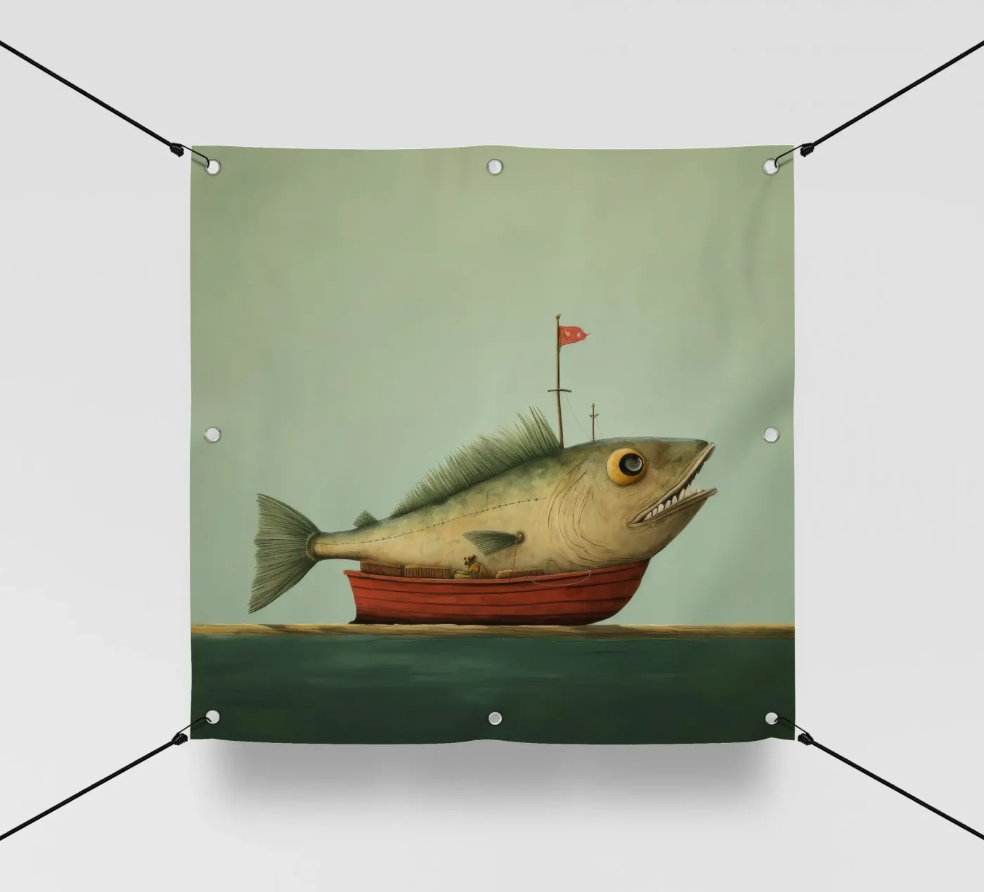 Minimal Haddock PVC Plane von Minimal Animal Art