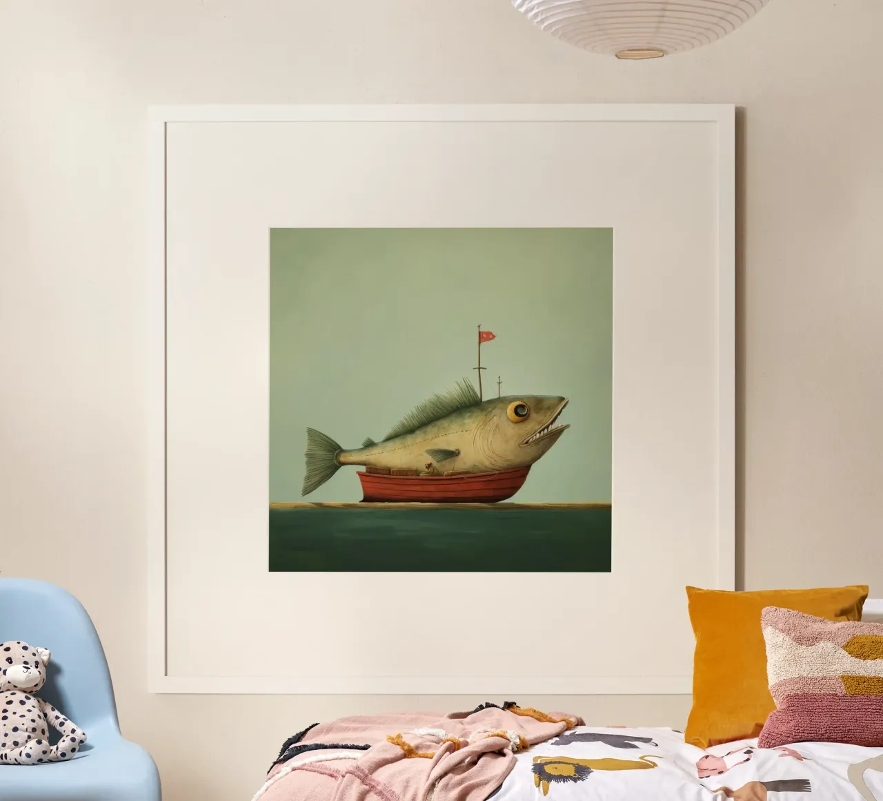 Minimum Haddock poster de Minimal Animal Art