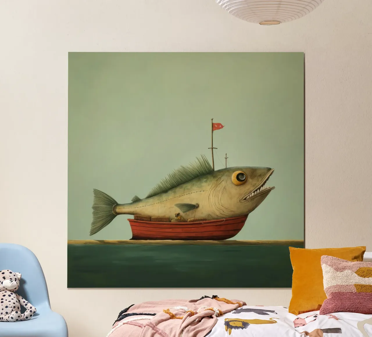 Minimum Haddock poster de Minimal Animal Art