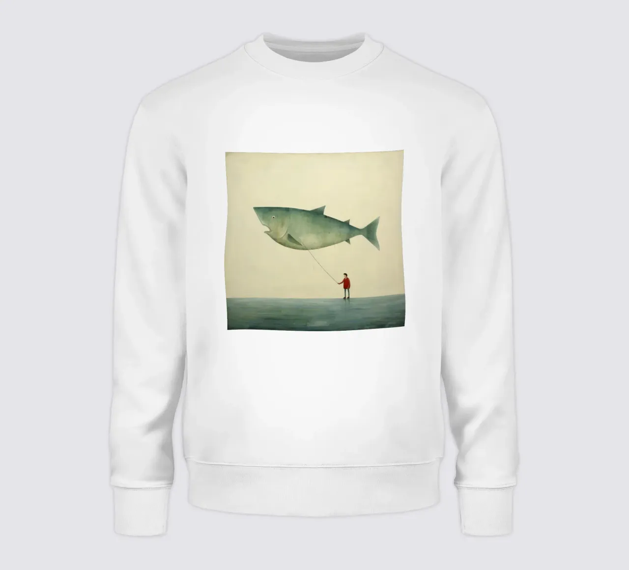 Halibut minimo 2 felpa da Minimal Animal Art