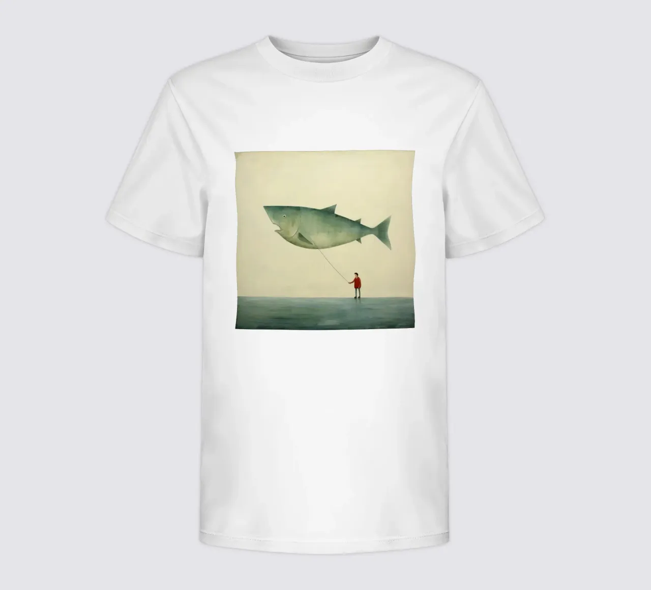 Minimum Halibut t-shirt bambini da Minimal Animal Art