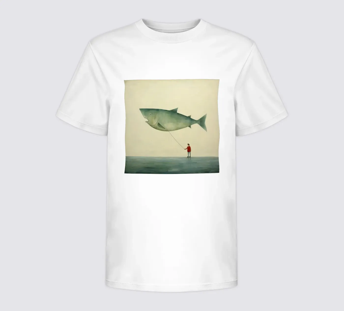 Halibut minimo t-shirt bambini da Minimal Animal Art