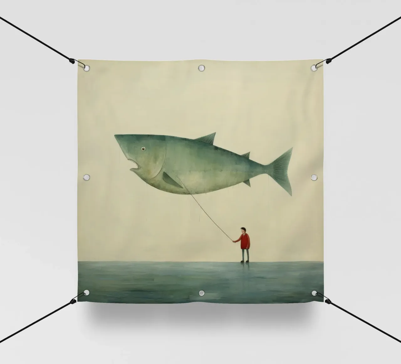 Halibut minimo 2 telo in pvc da Minimal Animal Art