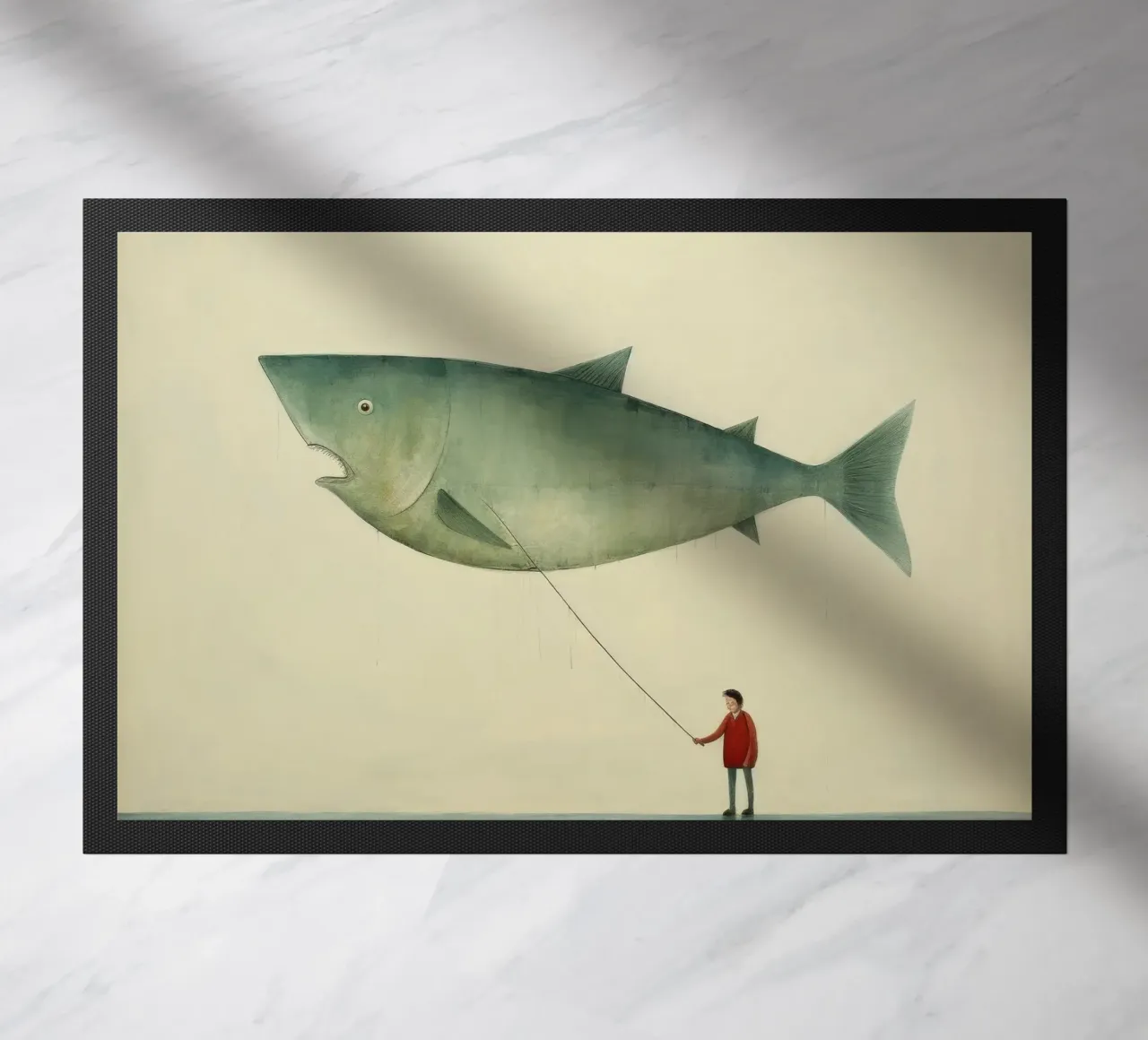 Halibut minimo 2 zerbino da Minimal Animal Art