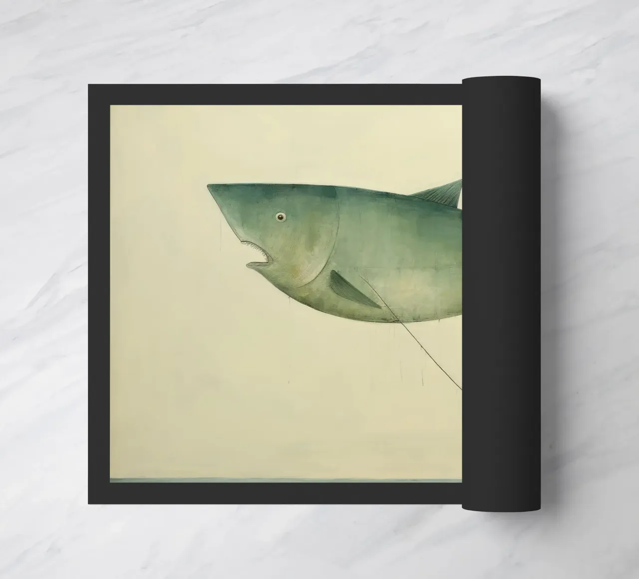 Halibut minimo 2 zerbino da Minimal Animal Art