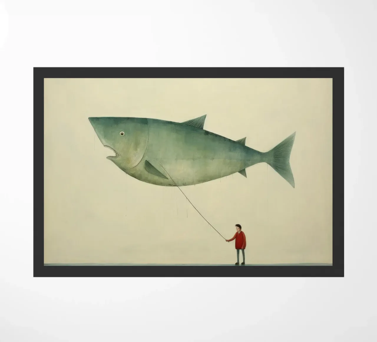 Halibut minimo 2 zerbino da Minimal Animal Art