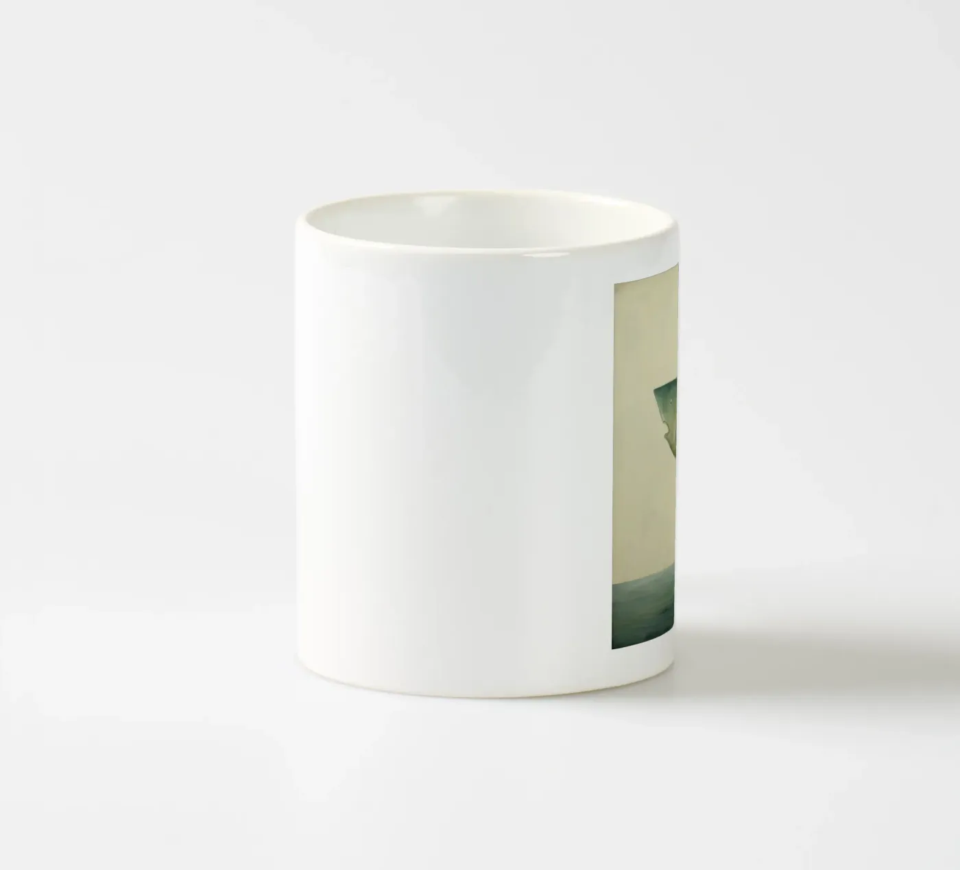 Minimaal Halibut keramische mok van Minimal Animal Art